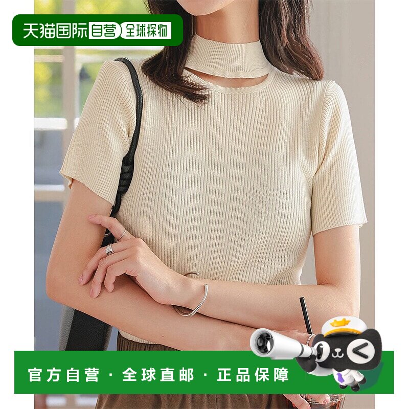 日本直邮KOBE LETTUCE 圆领半袖针织上衣 [N1194] KO5653EW031003