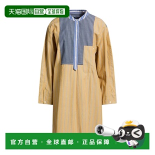 1h可退 香港直邮Soeur 女士 衬衫式连衣裙 blue蓝色 舒适时尚