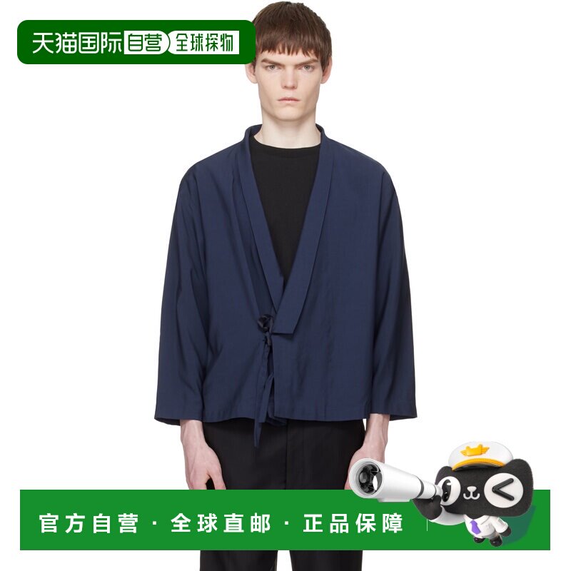 1h可退 香港直邮kenzo 高田贤三 男士 海军蓝 Paris Kimono 夹克