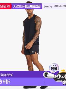 香港直邮2XUAero Tank针织运动透气速干无袖紧身背心男士MR6676a