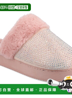 自营 journee collectionJournee女式Ember拖鞋-粉红色 美国奥莱