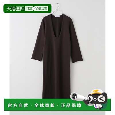 日本直邮Plage 女装 U领宽松连衣裙 半高领设计 25040922603030