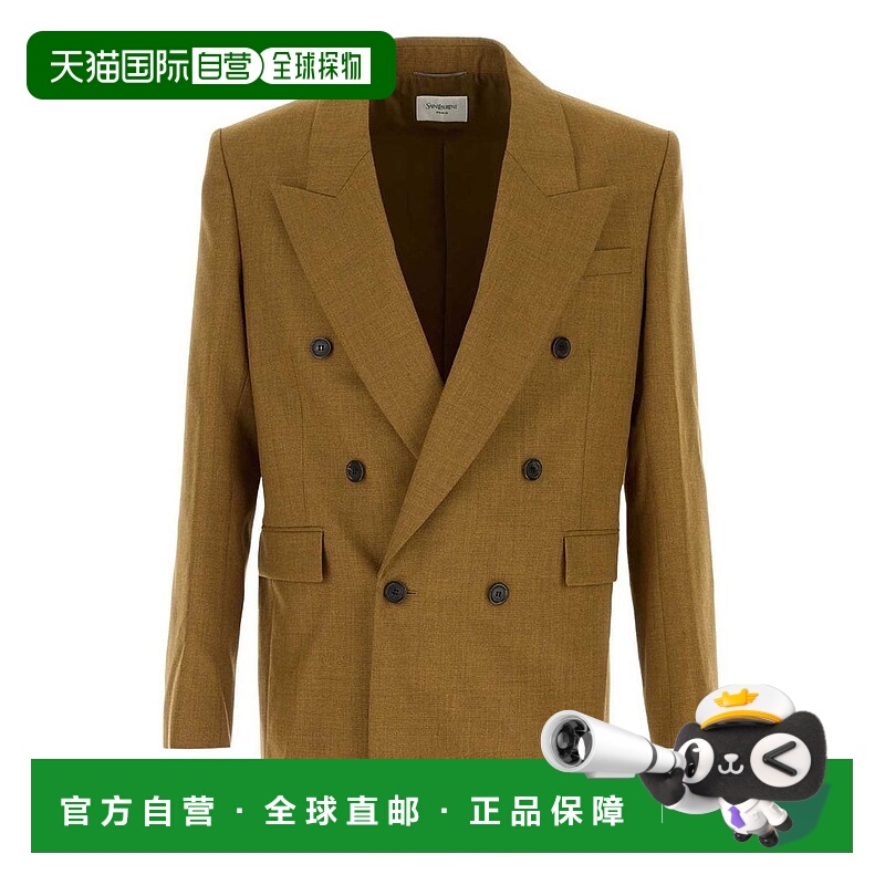 1h可退 香港直邮Saint Laurent 圣罗兰 男士 雙排扣長袖夾克 8351
