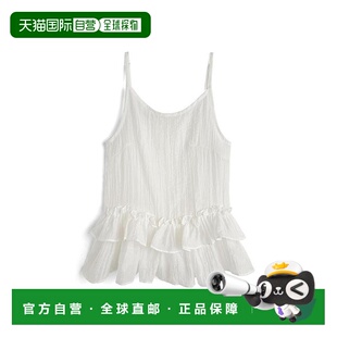 上衣性感 sd088新款 日本直邮日潮 GRL双层荷叶边透视吊带衫