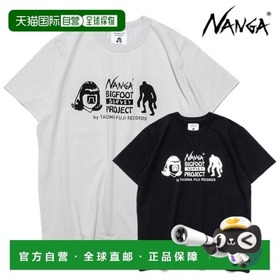 日本直邮NANGA × TACOMA FUJI RECORDS 大脚调查项目标志 T 恤