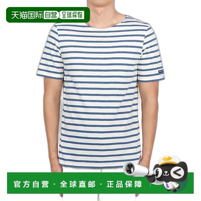 1h可退 韩国直邮saint james 男士 上装T恤纯棉高档透气 时尚百搭