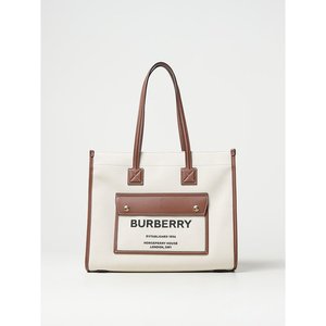 潮奢 Burberry 巴宝莉 女士 bag 托特包(canvas and leather) 8