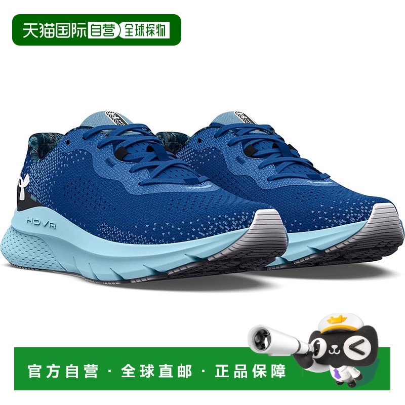 【日本直邮】安德玛 UA Hover Turbulence 2 女款印花跑鞋 蓝黑白