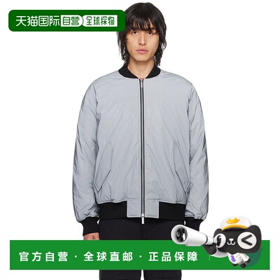 香港直邮潮奢 Izzue 男士 灰色反光羽绒飞行员夹克 IZXDND7104F3L