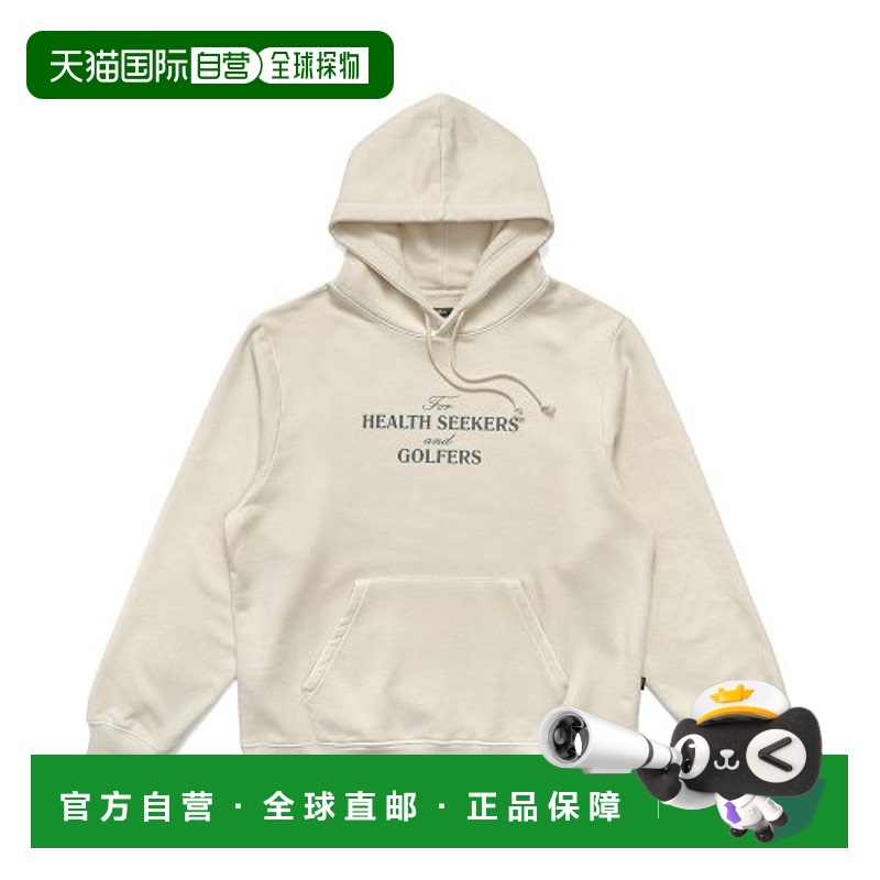 韩国直邮MALBON GOLF 休闲时尚高高尔夫运动M3313LHD10OWT连帽衫