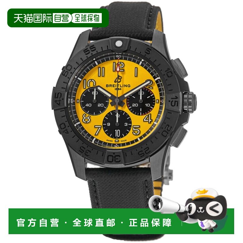 自营breitling百年灵复仇者 B01 计时码表 44 夜间任务自动黄色表
