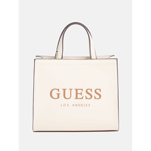 guess【美国奥莱】直发 Lindey 迷你托特包 - 白色