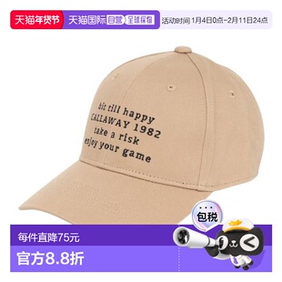 日本直邮CALLAWAY 高尔夫留言logo 帽子 C25291105 1040（男士款