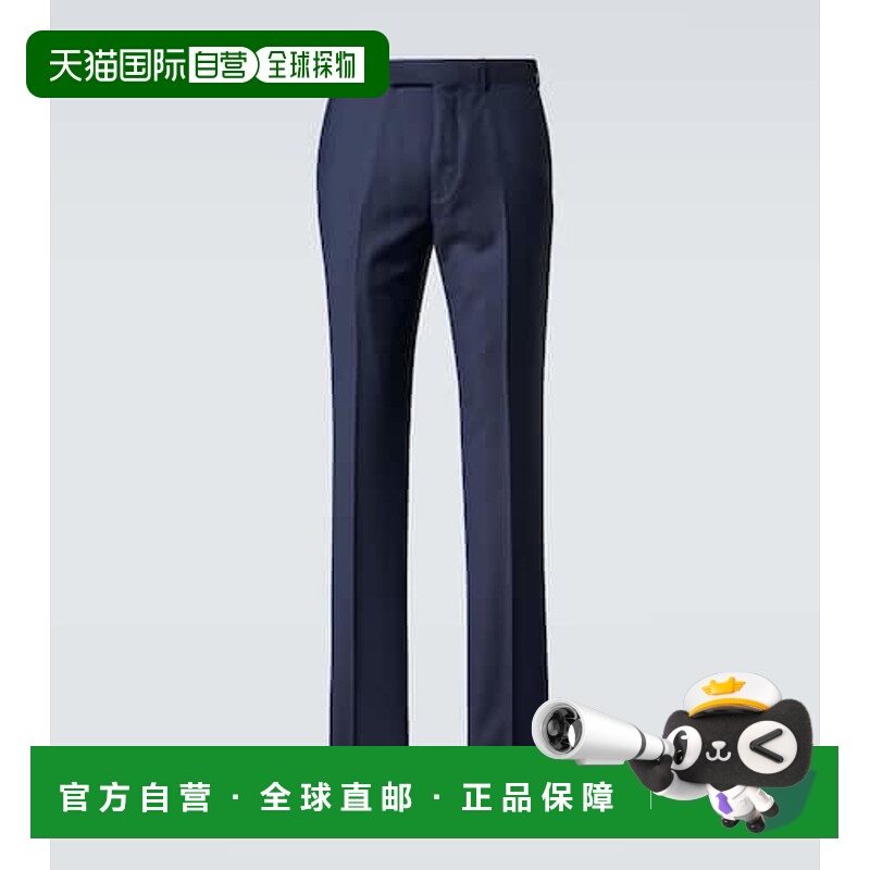 1h可退 香港直邮潮奢 Zegna 杰尼亚 男士 Trofeo 羊毛修身长裤 00
