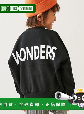 1h可退 日本直邮devirock 儿童宽松大logooversize卫衣 1UTP19057