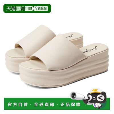 自营Free People Women's Harbor Platform Sandals, Vanilla - v