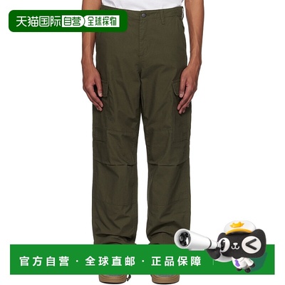 1h可退 香港直邮CARHARTT WIP 男士 绿色 Regular 工装裤 I032467