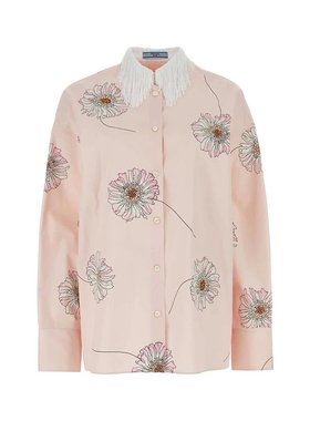 PRADA 女士衬衫 P419HSOOO14YOF0924-1 SS2024 粉红色
