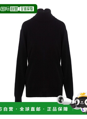 香港直邮Jil Sander 黑色徽标高领毛衣 J01GP0002J14501拉链长袖