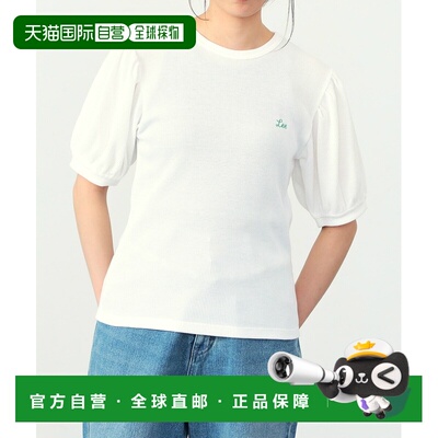 日本直邮Lee 女士 泡泡袖品牌logo短袖T恤 GLT7190001