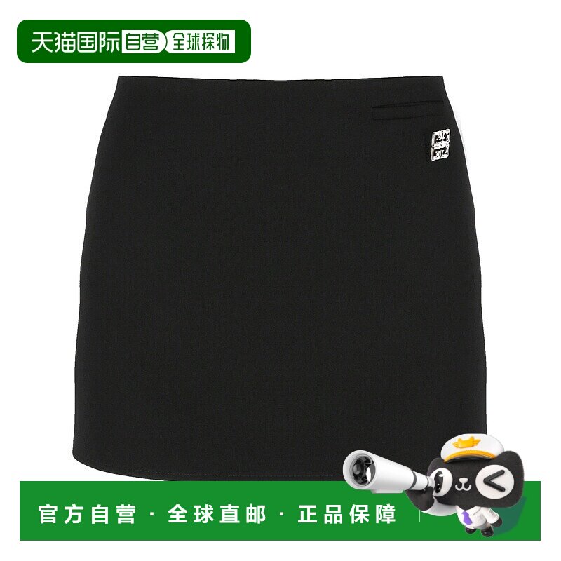 香港直邮GIVENCHY 女士半身裙 BW40W915CT001 AW2024 黑色 Givenc