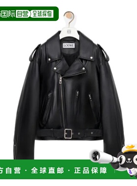 香港直邮LOEWE 男士皮衣 H526Y34LAK1100 SS2026 黑色 长袖皮夹克