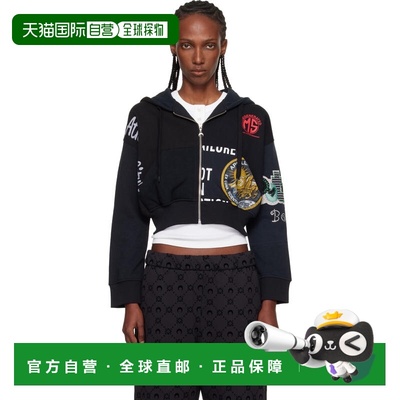 1h可退 香港直邮潮奢 Marine Serre 女士 黑色 Regenerated Graph