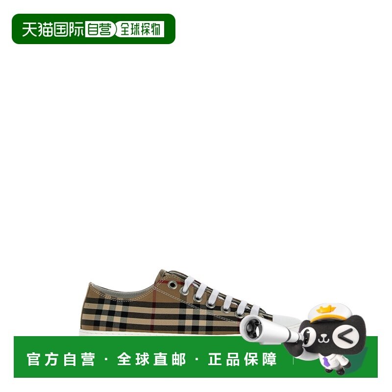 1h可退 香港直邮潮奢 Burberry 巴宝莉 男士 格纹运动鞋 8049745A,流行男鞋,时尚休闲鞋,淘宝优惠券,粉丝福利购,淘宝优惠卷