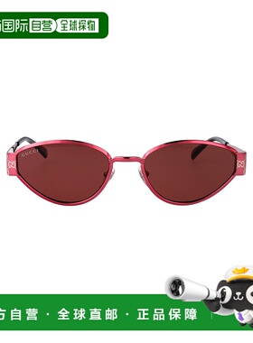 香港直邮Gucci 古驰 女士 几何框太阳镜 GG1853S red红色 舒适时