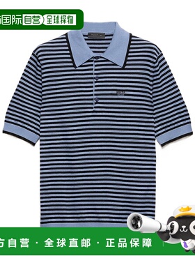 香港直邮PRADA 男士T恤 UMF05417FFSOOOF0B8G AW2025蓝色上衣男装