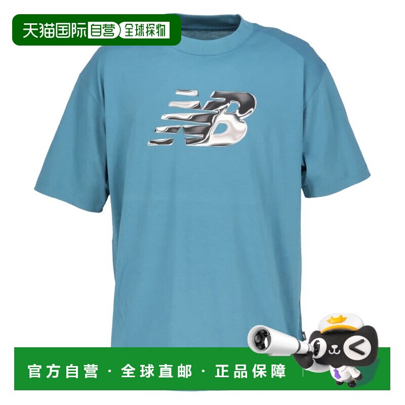 日本直邮New Balance 运动T恤 大号青绿 AAZ