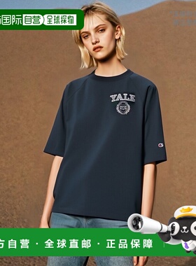 日本直邮Champion插肩短袖T恤 C5-Z307 010（白色） 370（海军蓝