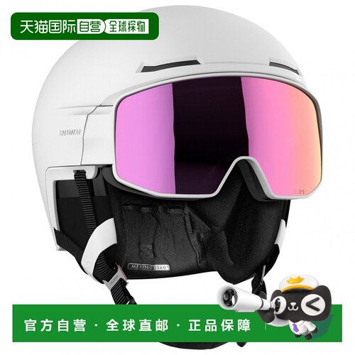 香港直邮SALOMON 户外头盔 4180751WHITESILVERPINK CO 白色