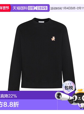 香港直邮MAISON KITSUNE 男士 黑色 Speedy Fox Patch 套头衫 MM0