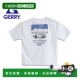 t恤男短袖 纯棉短袖 t恤女时尚 日本直邮gerry 大码 宽松圆领后背印花