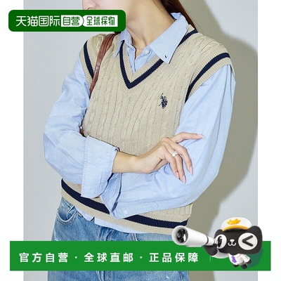 1h可退 日本直邮U.S. POLO ASSN. × PUBLUX 女士 针织背心 32362