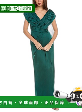 Theia 柱袍 - 绿色 【美国奥莱】直发服饰连衣裙长裙