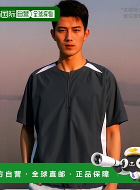 日本直邮ZETT 短袖半拉链毛衣 BOV535H-2911A高档舒适 时尚百搭