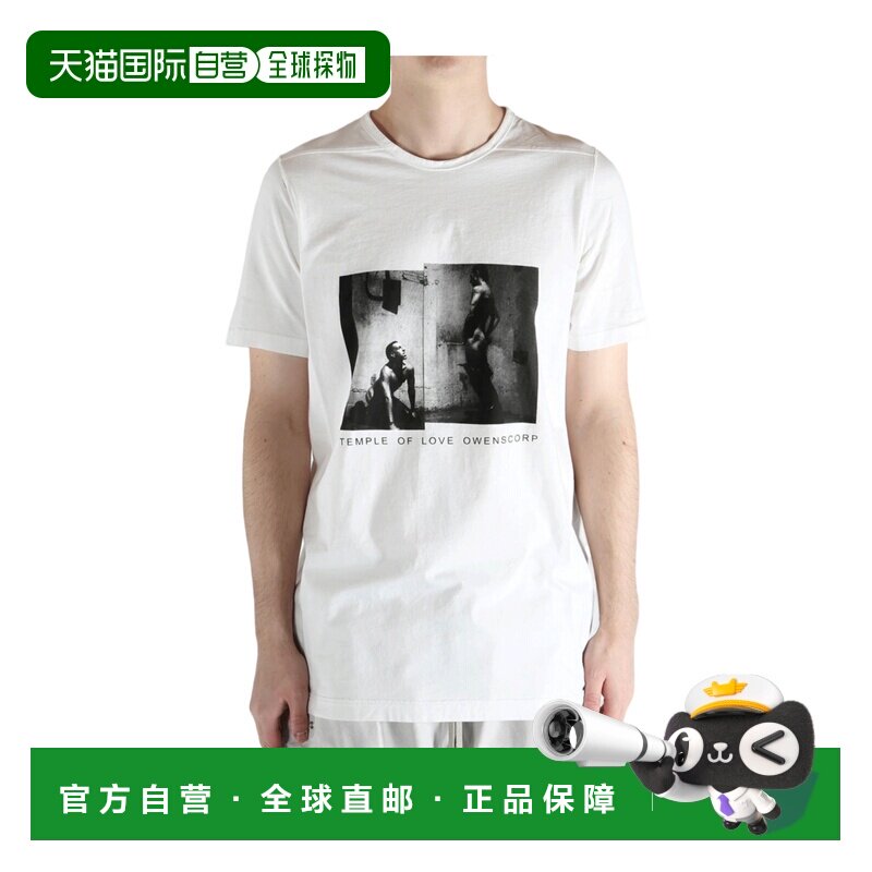 香港直邮RICK OWENS 男士T恤 DU01F4250RNEP6P1109 SS2026短袖