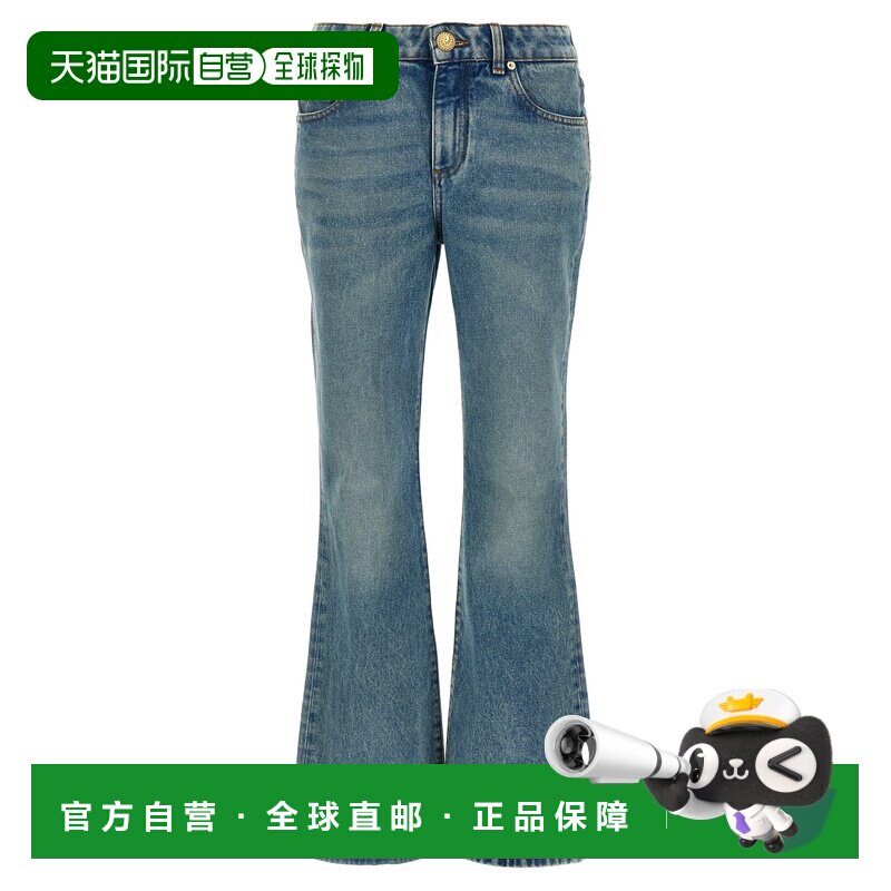 1h可退 香港直邮BALMAIN 女士牛仔裤 EF1MJ130DF246FF SS2025 蓝