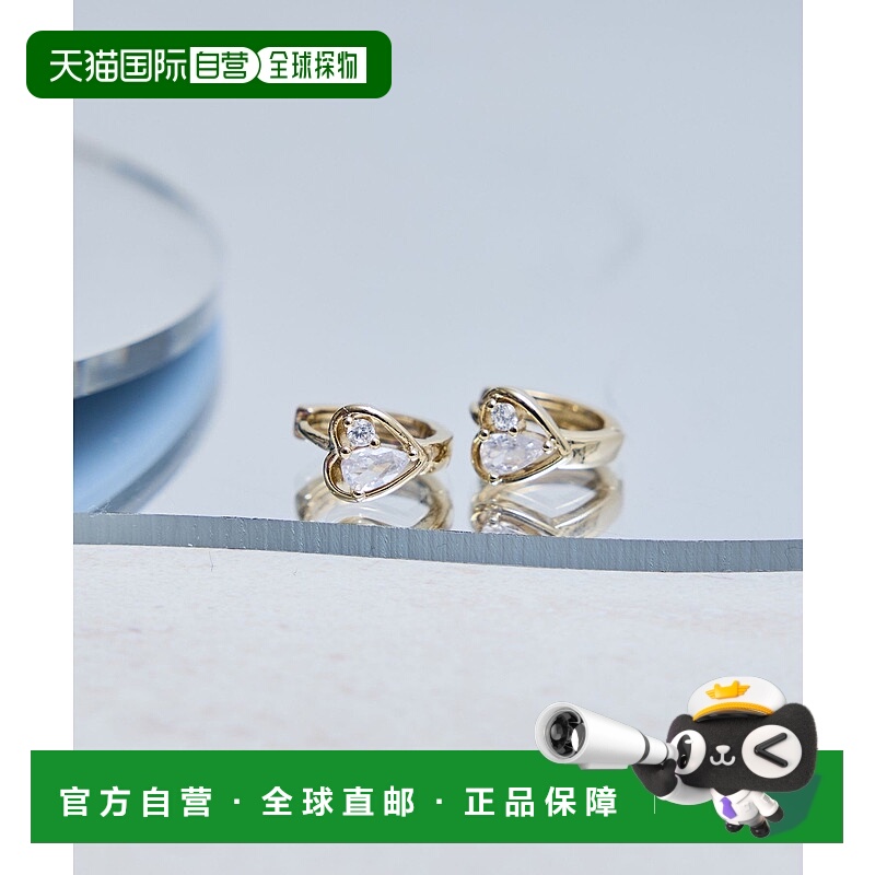 1h可退 日本直邮ROPE' PICNIC 若佩尼 女士心形切割玻璃耳环 2025