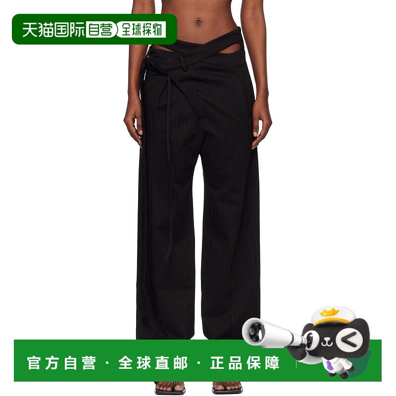 香港直邮潮奢 Ottolinger 女士 黑色 Signature Wrap Suit 长裤 1