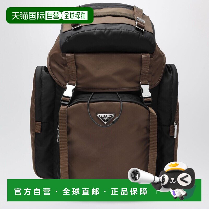 1h可退 香港直邮PRADA 男士双肩包 2VZ120OOM2DMGF03MQ SS2026 黑