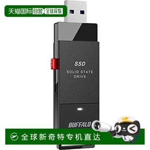 sPS5 日本直邮Buffalo巴法络 500GB430MB USB3.2GEN1 4黑 外置SSD