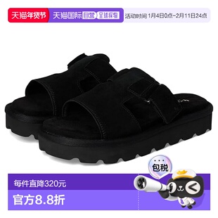 1h可退 香港直邮Ugg 女士 Tizz 凉拖拖鞋 black黑色 舒适时尚