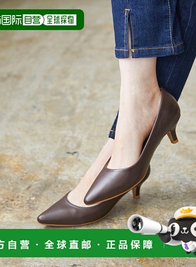 日本直邮Menue 中跟女式浅口鞋 ME8623BW02032 黑色女鞋高跟单鞋