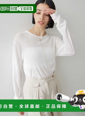 1h可退 日本直邮Whim Gazette 女士长袖T恤 WGZ1051506A0008