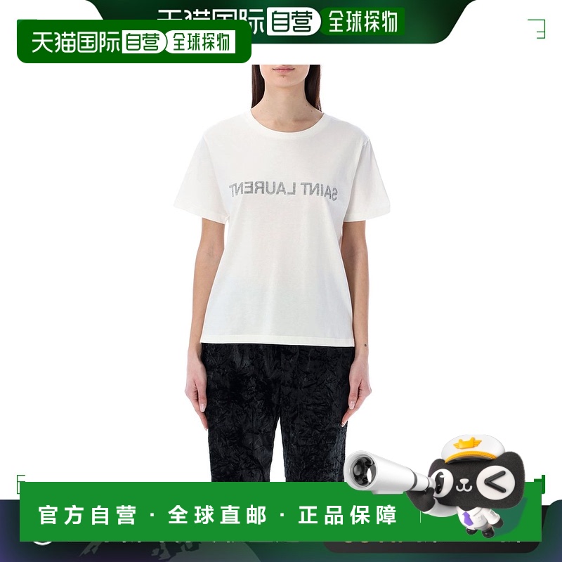 1h可退 欧洲直邮SAINT LAURENT 女士T恤665234Y37AW9744