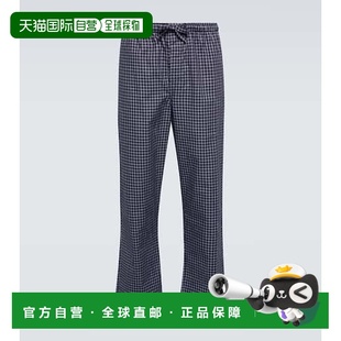 Rose Derek 德里克 罗斯 格纹棉质阔腿 1h可退 男士 香港直邮潮奢