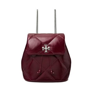棕色 TORY 菱形拼接迷你背包 AW2025 174844500 BURCH 女士雙肩包